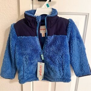 Cat and Jack Fleece Jacket, Blue, 18 month, NWT
